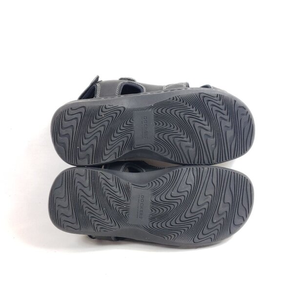Dockers Mens 12 Black Sandals With Adjustable Straps & Cushioned Soles - Picture 8 of 9